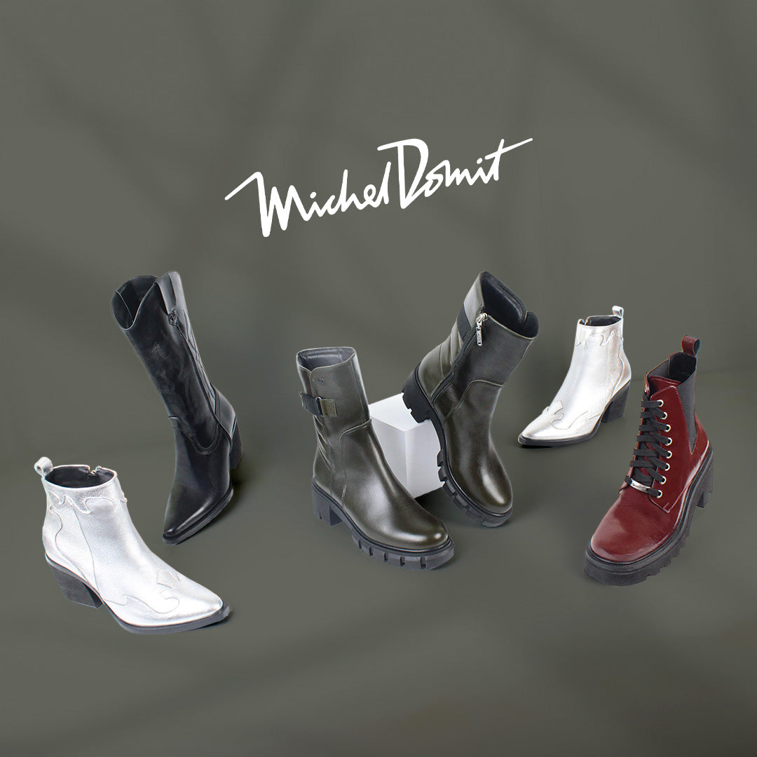 🍁Otoño-Invierno es la temporada ideal para estrenar botas y botines para dama Michel Domit.❄️